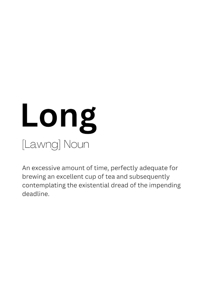 Long Definition Meaning