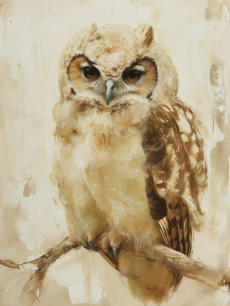 Verreauxs Eagle Owl Painting 3