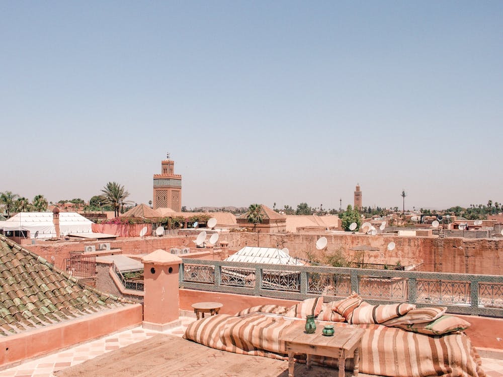 Mosque Roof Top View Marrakech 2
