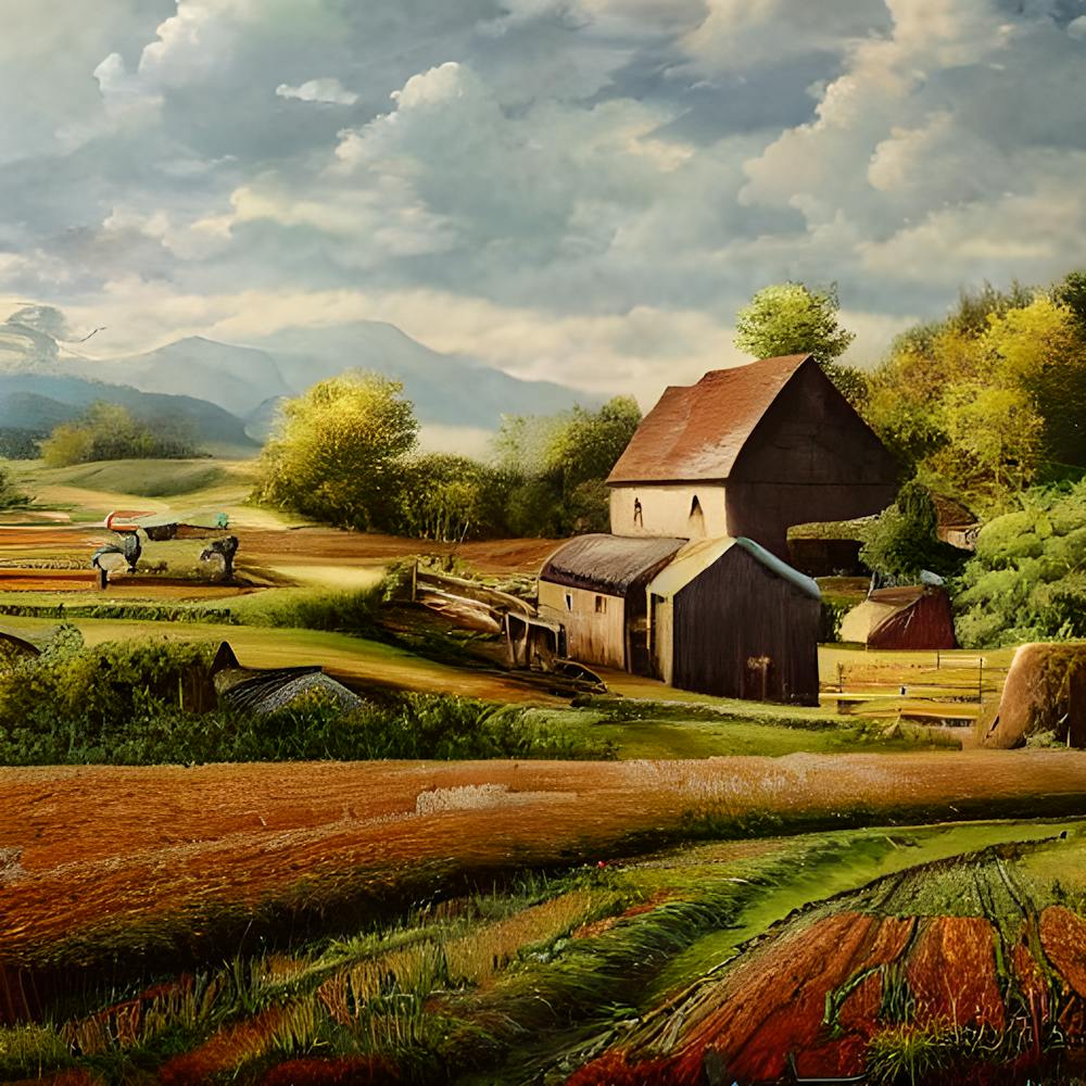 Malerisches Ackerland