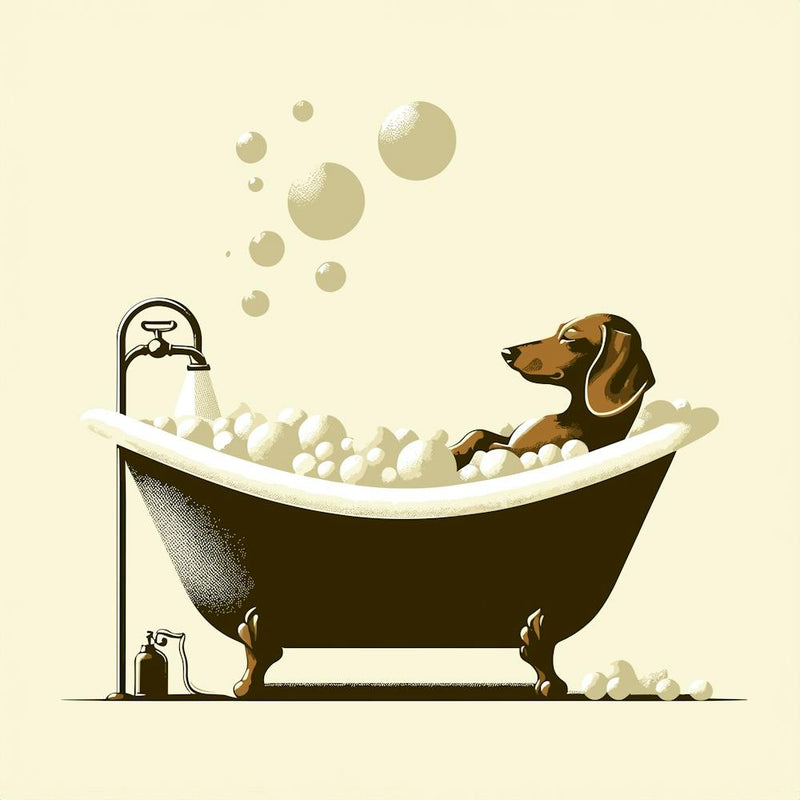 Dachshund Bathtime