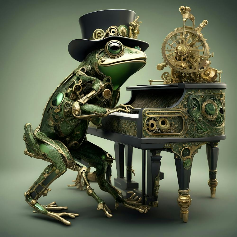 Piano frog