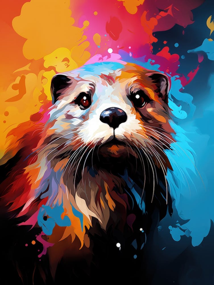 Animal wall art illustration art painting