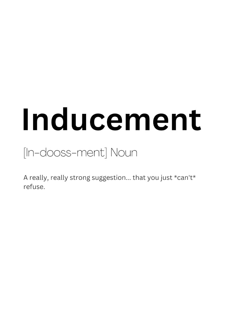 Inducement Definition Meaning