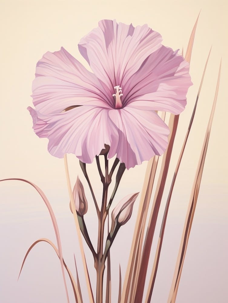 Floral Illustration Flax Flower 3