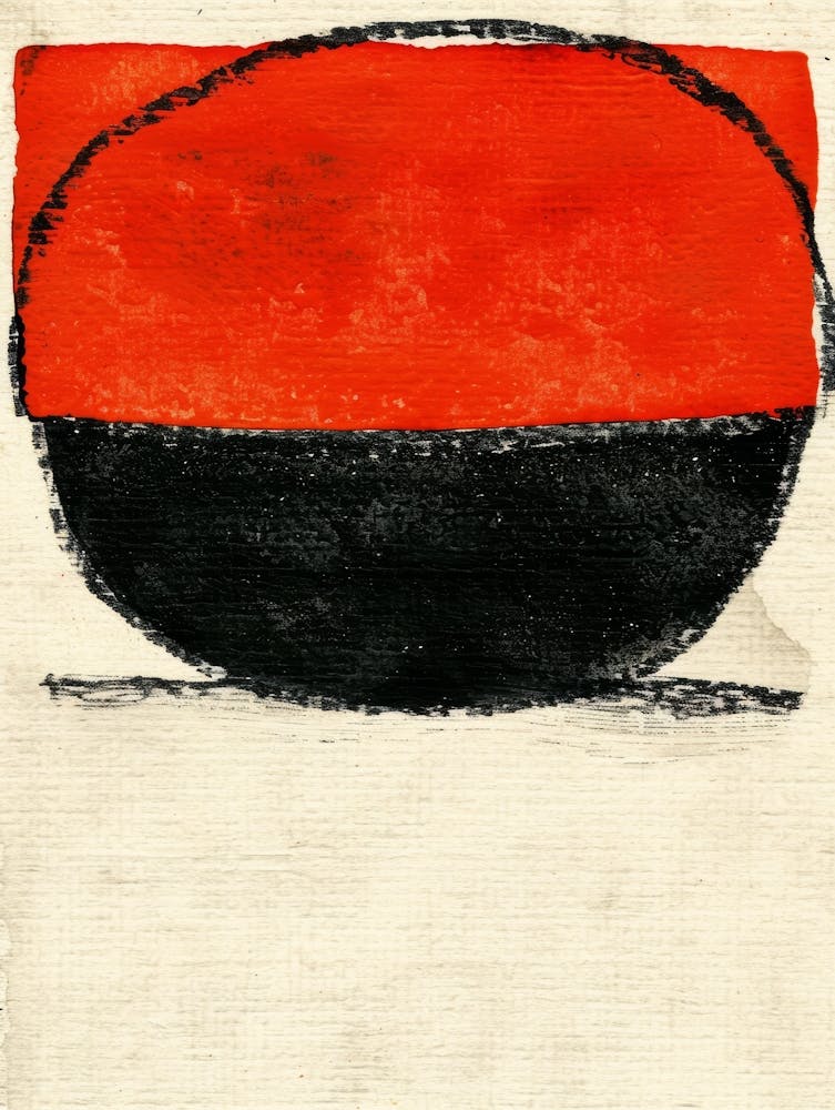 Red And Black Bowl