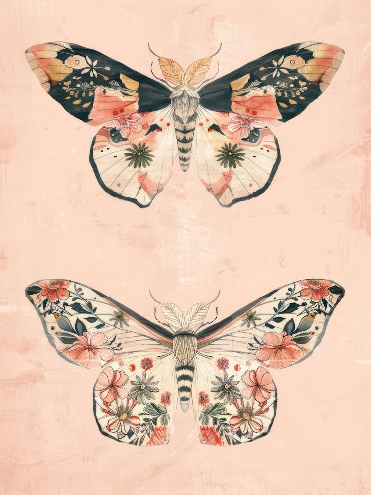 Spring Butterflies William Morris Style 5