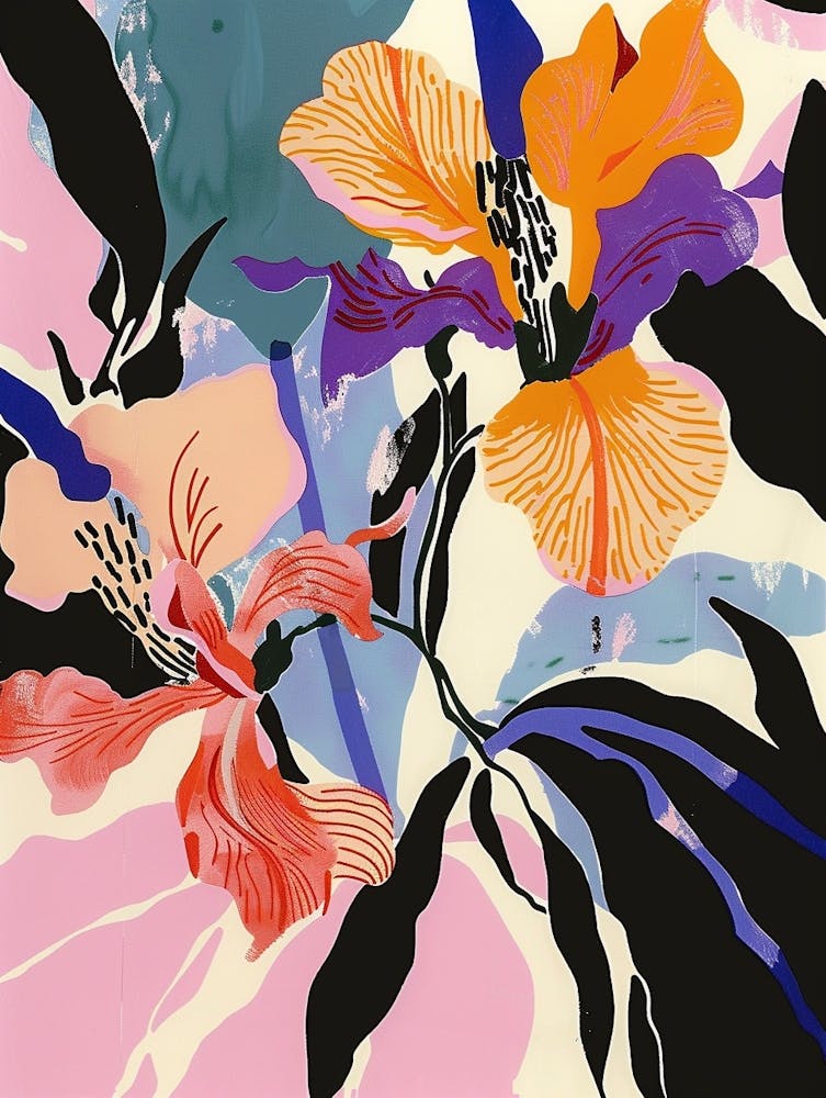 Colourful Flower Illustration Phlox 3
