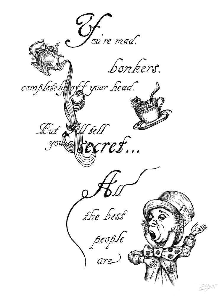 Alice In Wonderland You'Re Mad