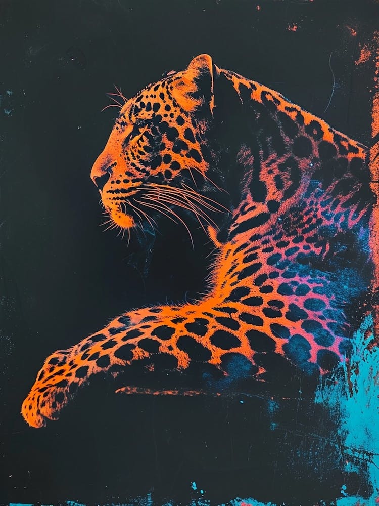 Polaroid Inspired Leopard 2