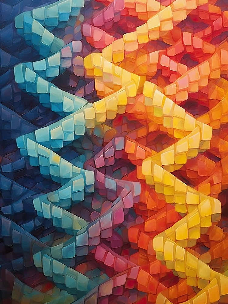 Dna Art Abstract Painting 12