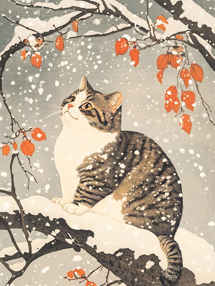 Cat In The Snow 11