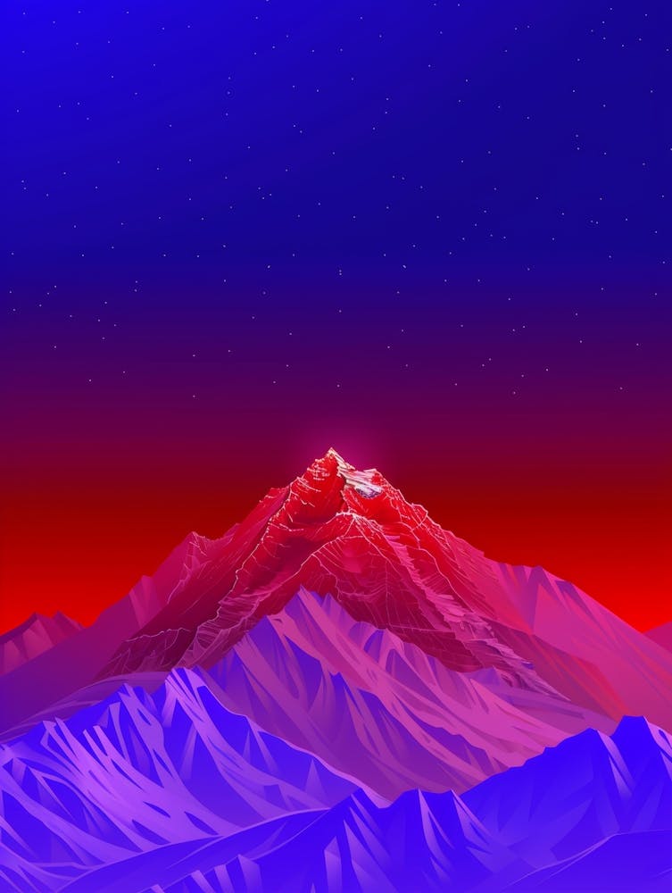 Abstract Mountain Landscape 7