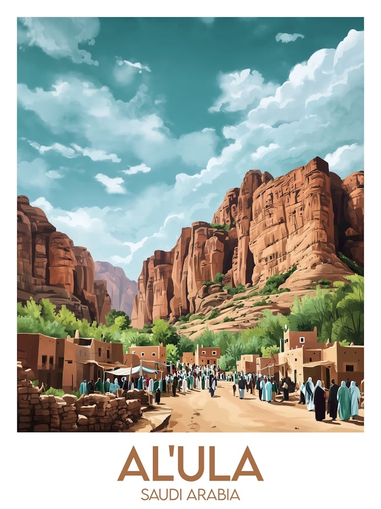 Affiche de voyage Al Ula