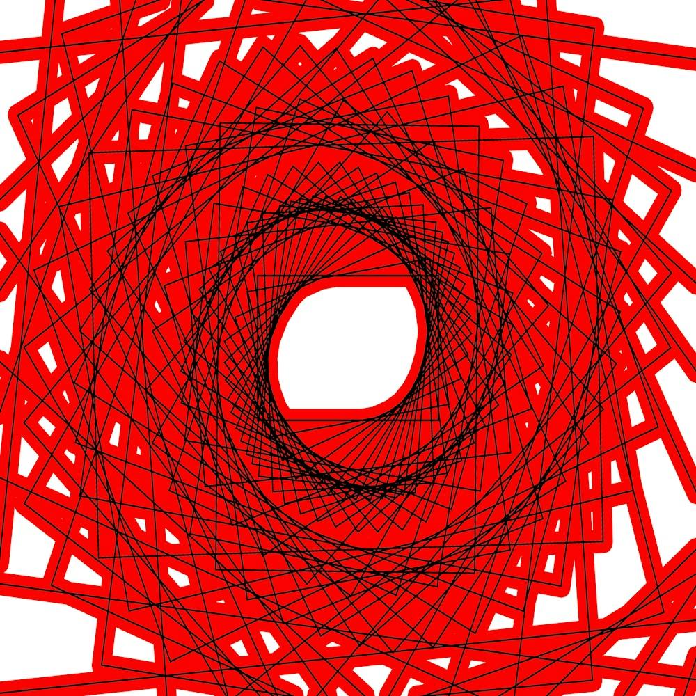 Abstract Red Spiral