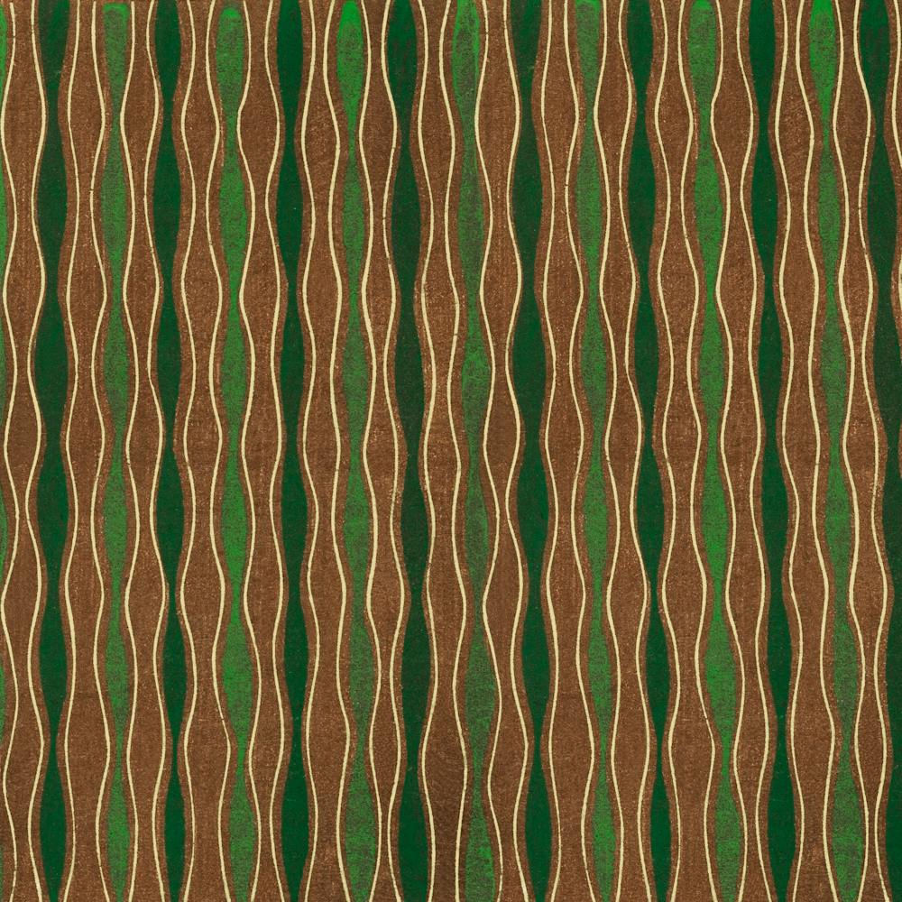 Vintage Ukiyo-e Woodblock Print Of Japanese Textile, Shima Shima, Furuya Korin (138)