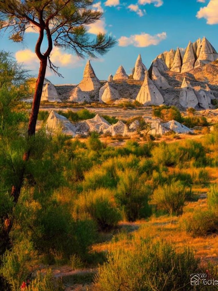 Göreme National Park 2 Turkey Vintage Poster