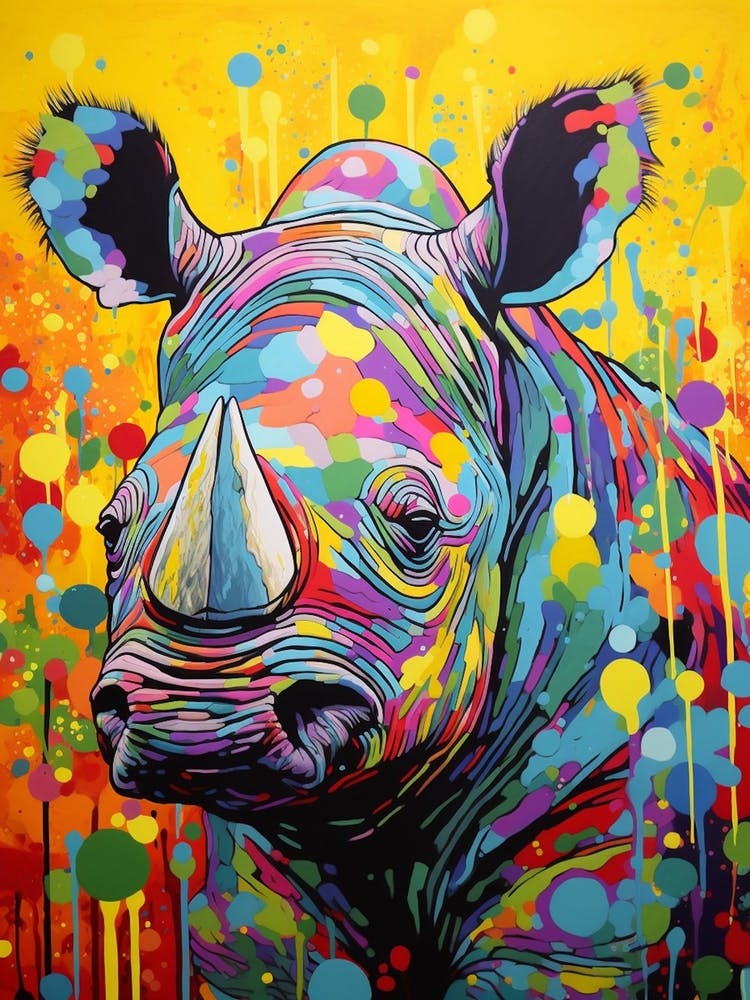 Paint Splash Dotty Rhino 1