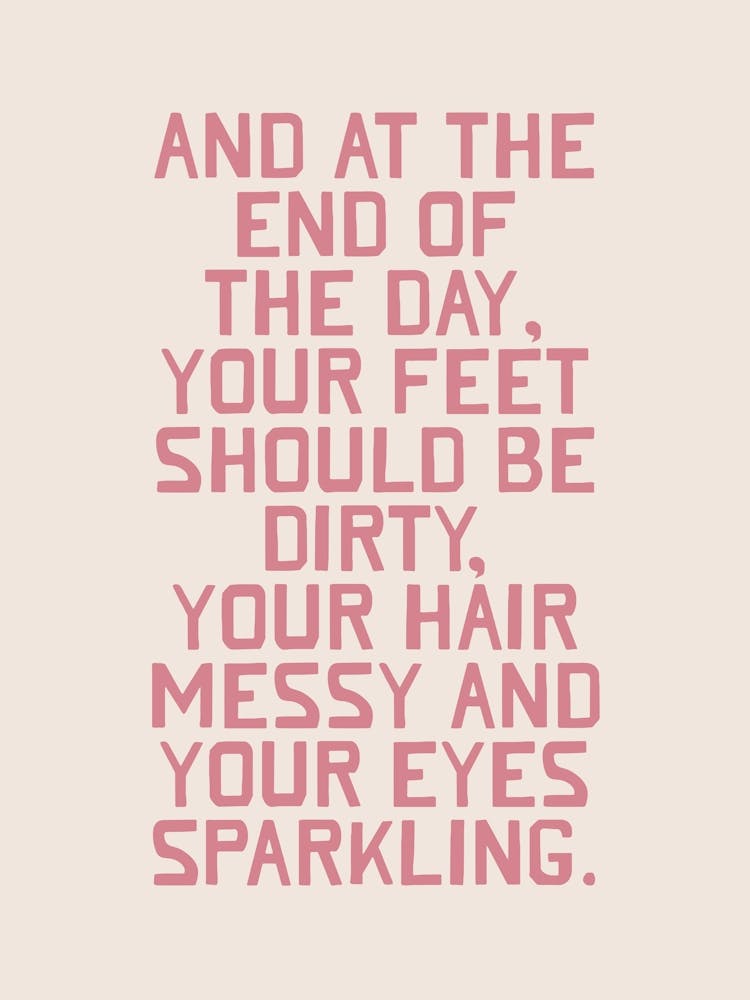 At The End Of The Day Pink