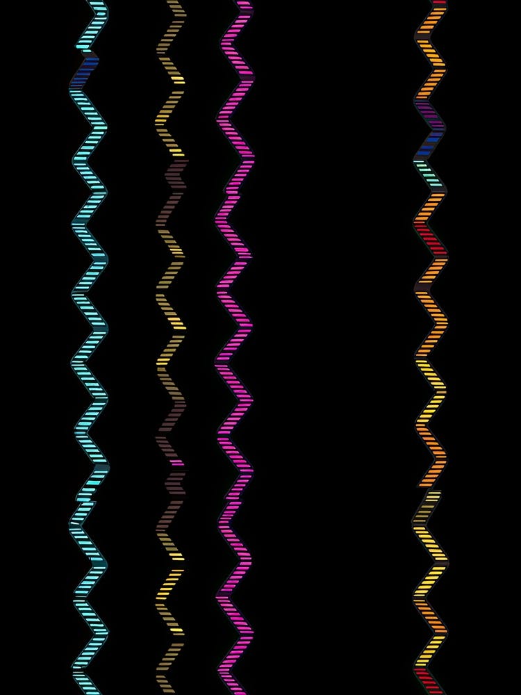 Watercolour Colour Lines Dna 8