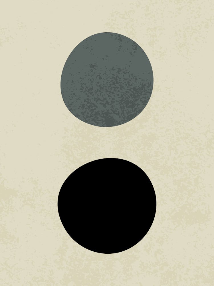 Abstract Minimalist Circle Composition 2