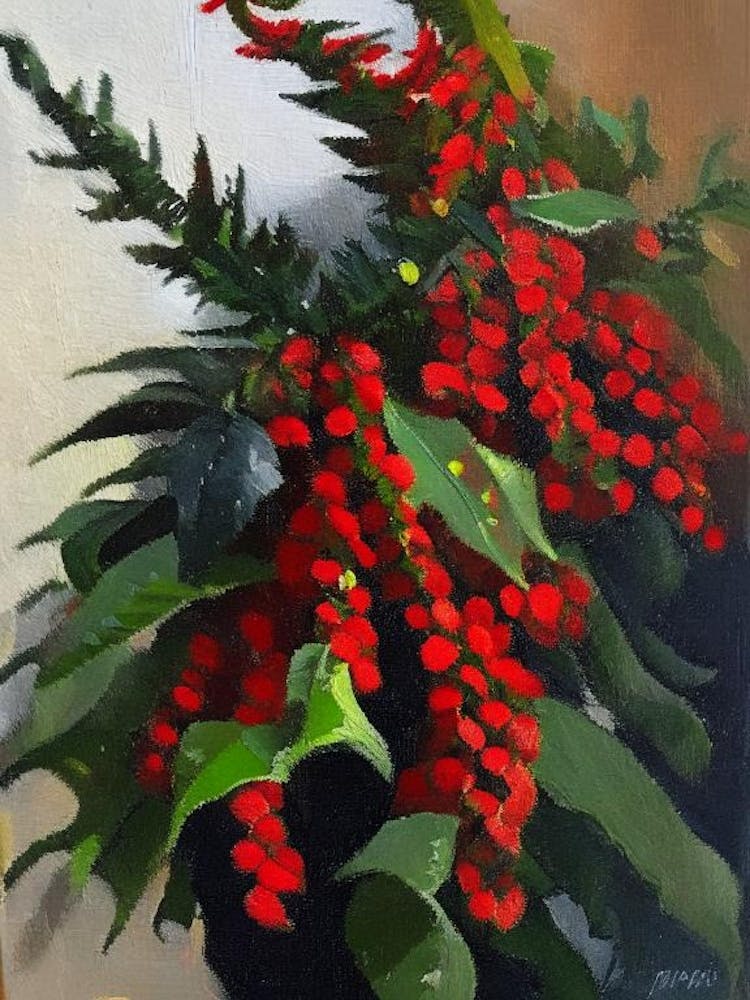 Chinese Holly Fern Cézanne Style