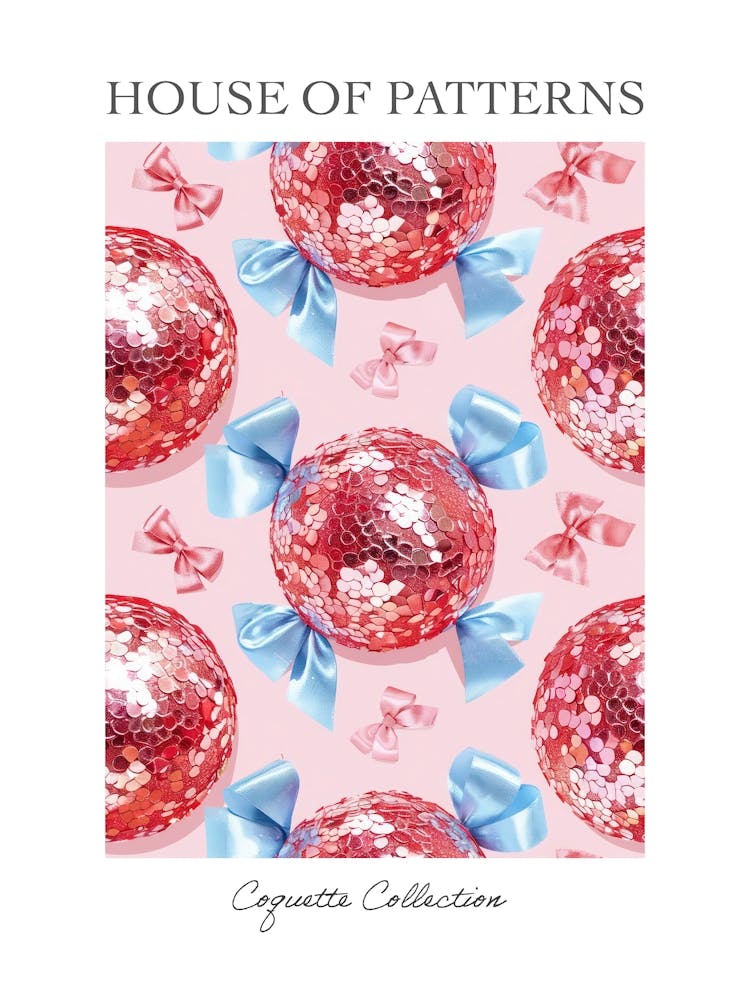 Coquette Disco 2 Pattern Poster