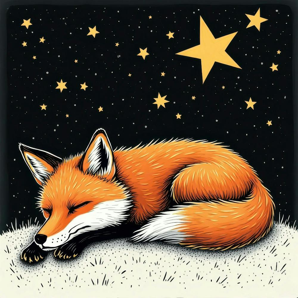 Starry Night Fox