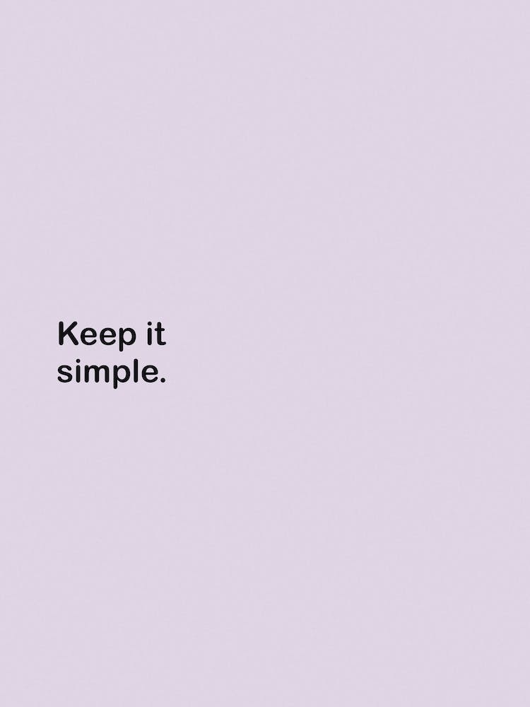 Keep It Simple Lilac