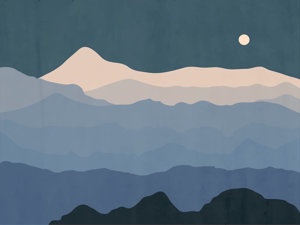Silhouette Of Mountain
