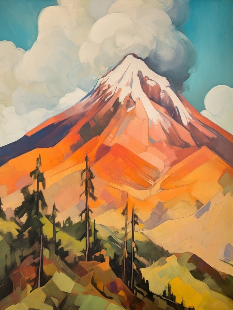 Pico De Orizaba Mexico 4 Mountain Painting