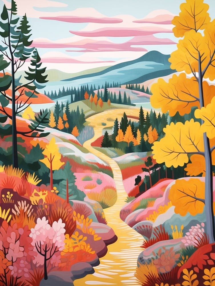 Padjelanta Trail Sweden 3 Hike Illustration