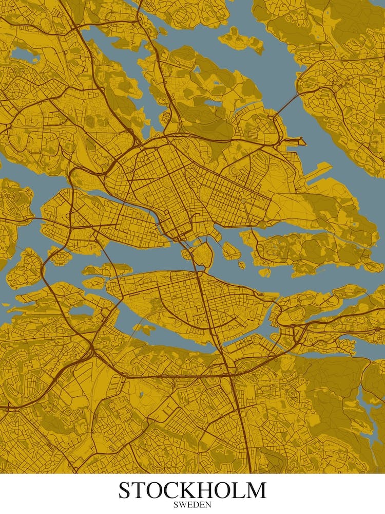 Stockholm Yellow Blue