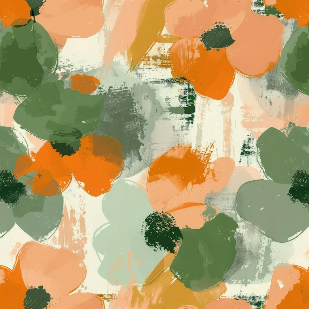 Orange And Green Flowers