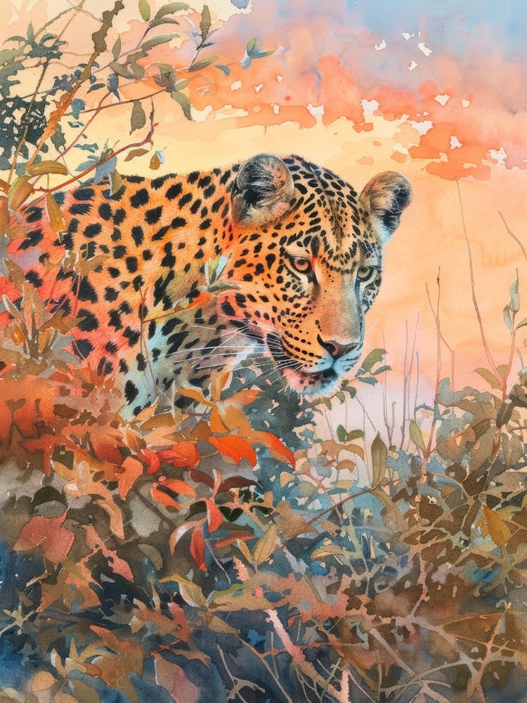 Leopard im Busch