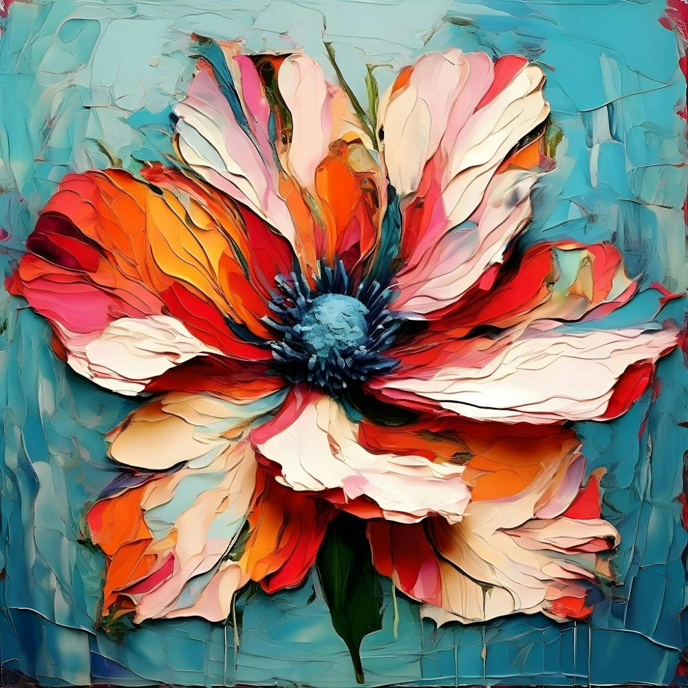 Abstract Flower Painting 13