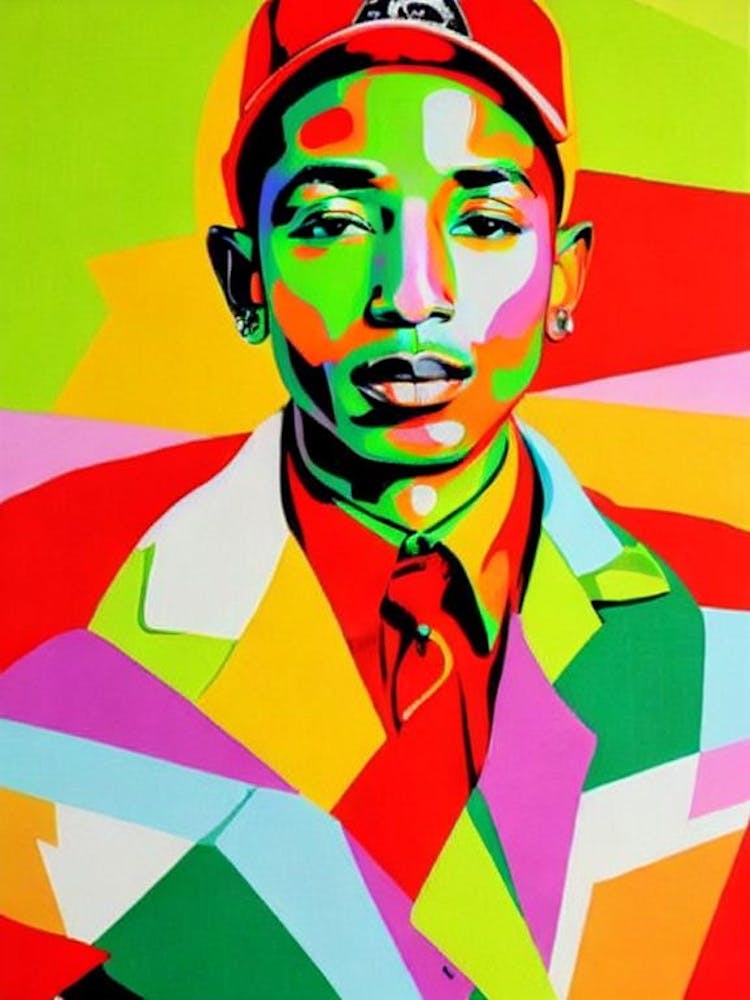 Pharrell Williams Colourful Pop Art