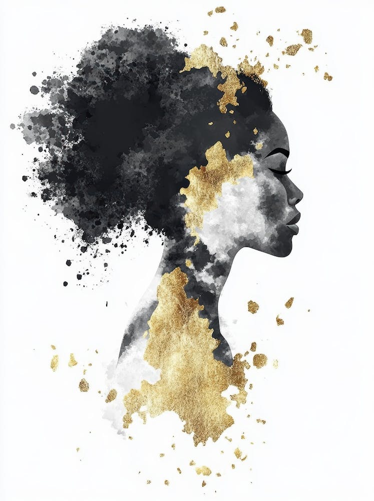 Gold Splash Canvas Print