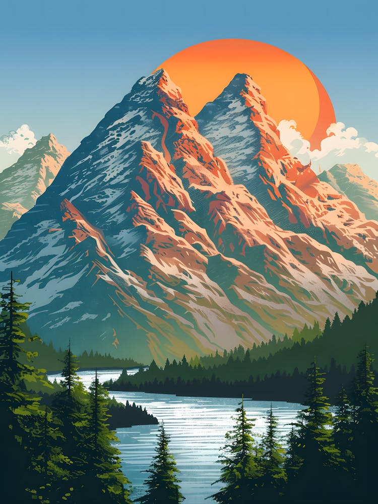 Mountain Landscape Painting