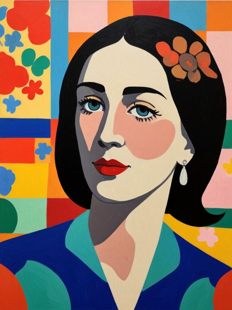 Woman With Flowers 10