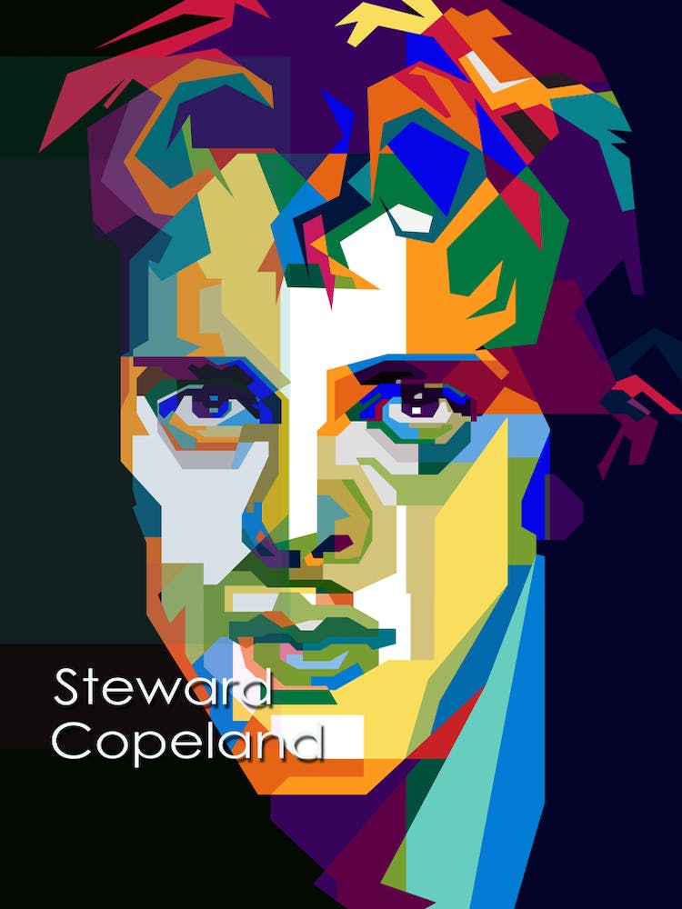 Stewart Copeland The Police Pop Art Wpap