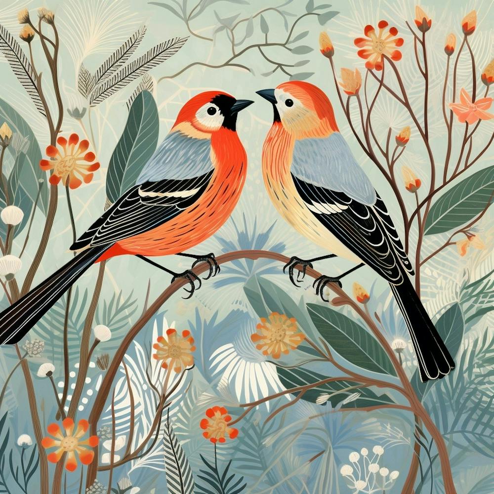 Bird In Nature Finch 4