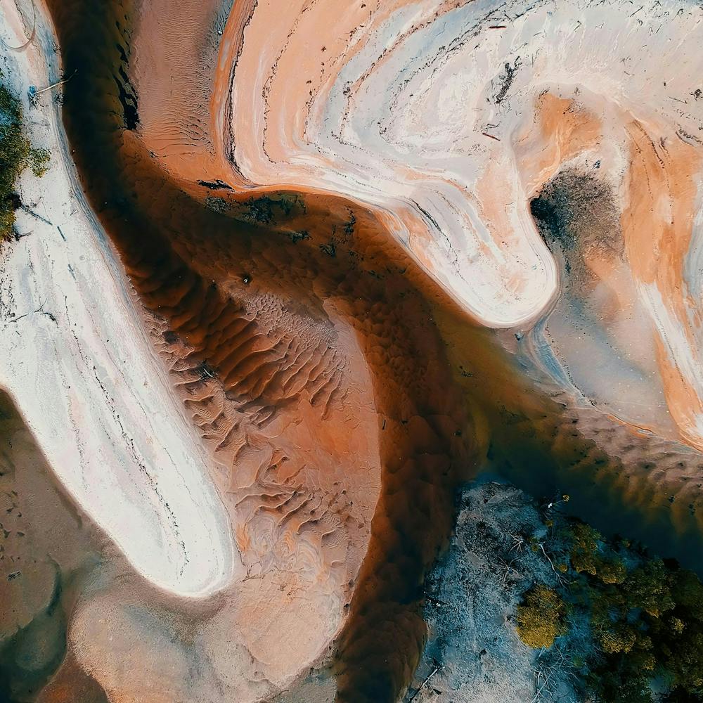 Aerial View Of A River