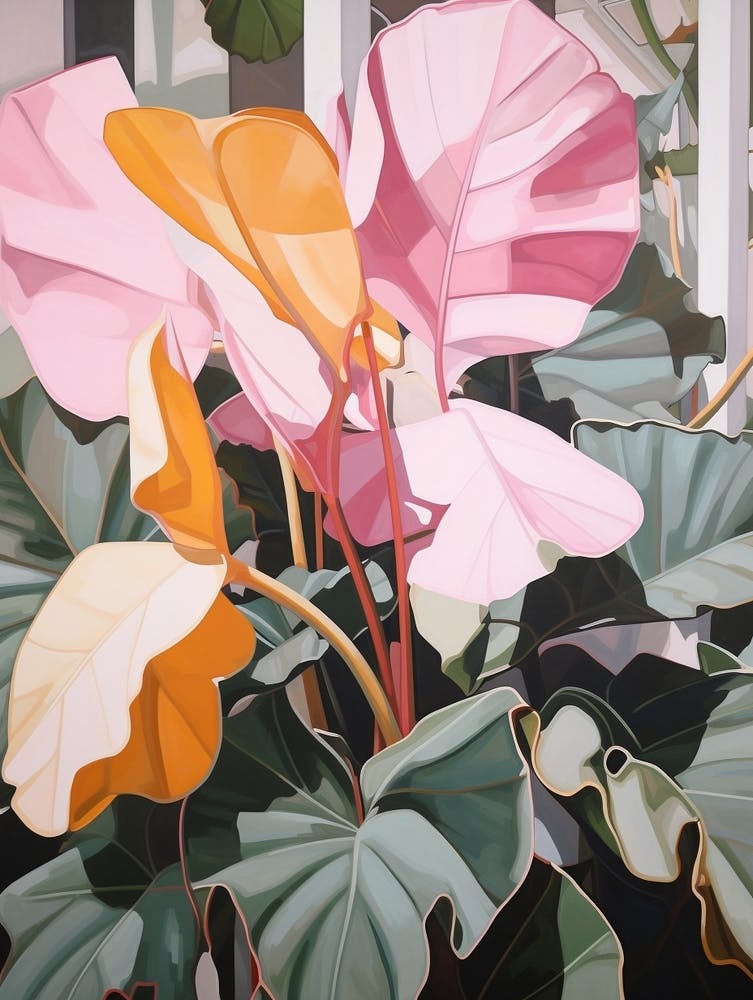 Cyclamen 4 Flower Painting