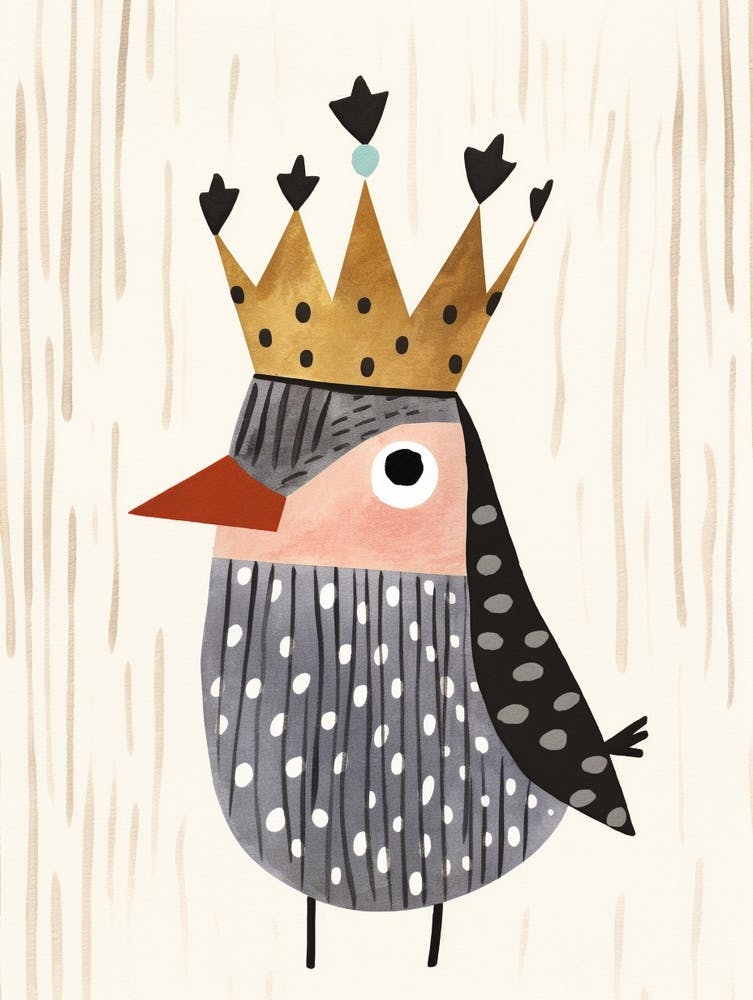 Little Raven 2 Wearing A Crown