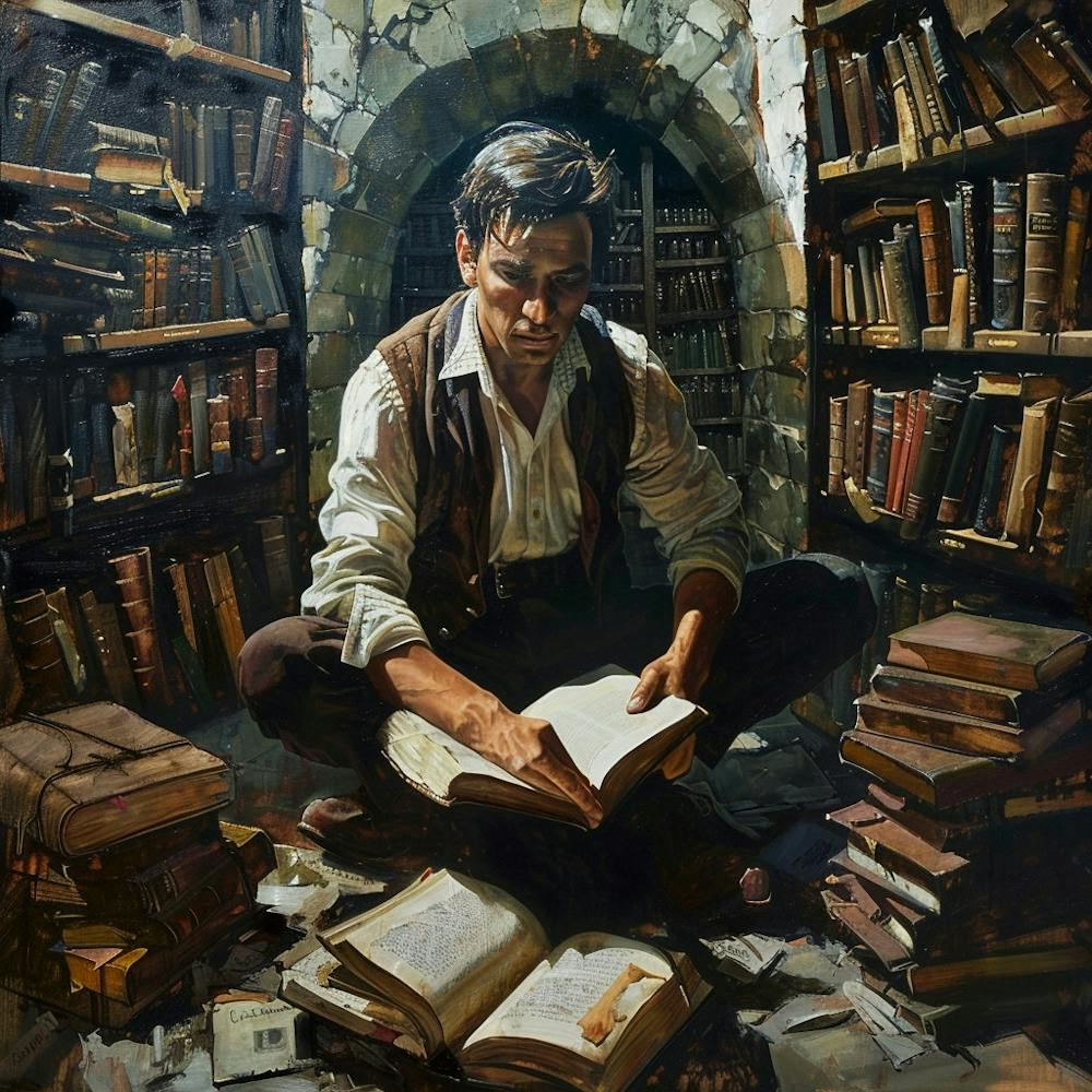 Man Reading A Book 1
