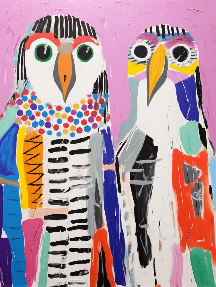 Colourful Kids Animal Art Falcon 3