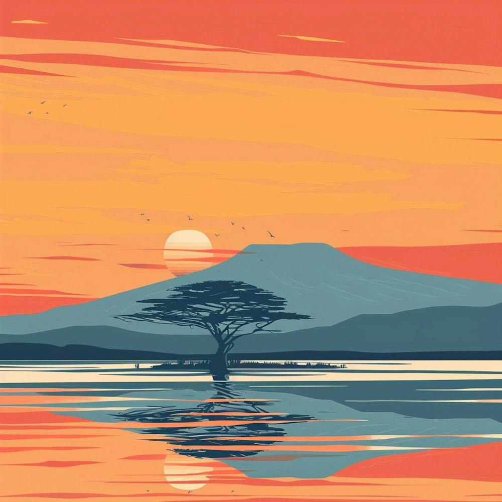 Sonnenuntergang In Kenia 4