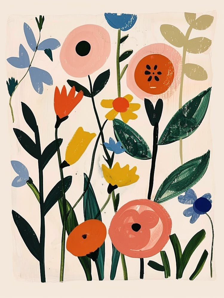 Painted Florals Sweet Pea 2