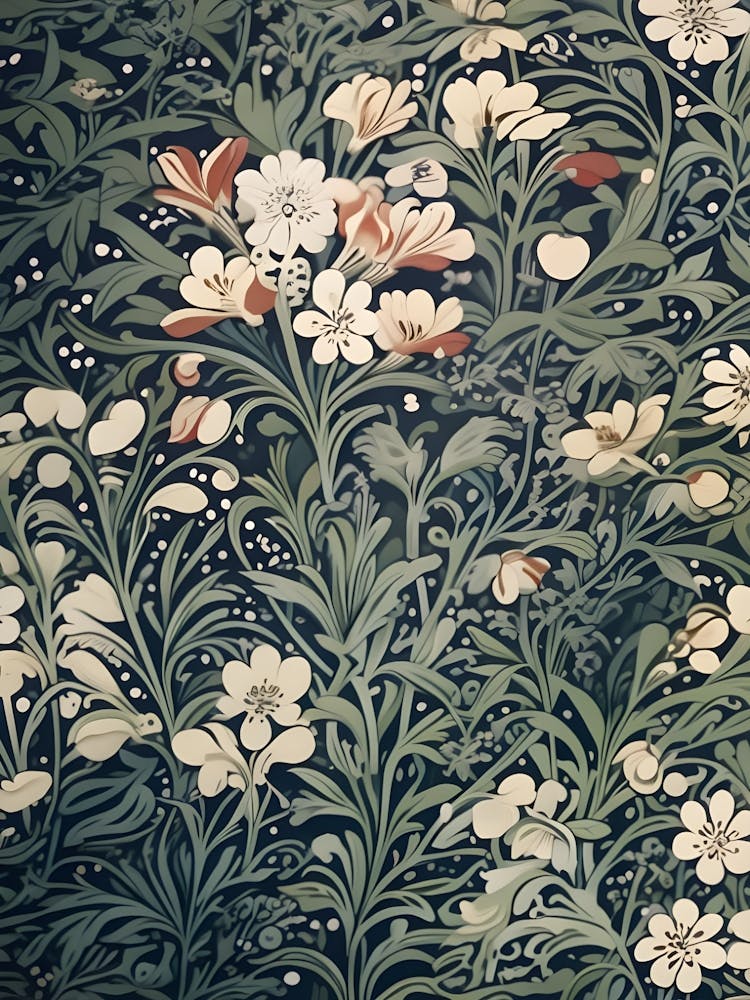 Floral Wallpaper By William Morris